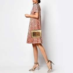 Tom Ford Gold Python Small Natalia Crossbody Bag