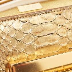 Tom Ford Gold Python Small Natalia Crossbody Bag