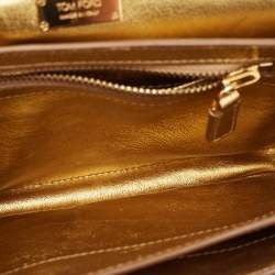 Tom Ford Gold Python Small Natalia Crossbody Bag
