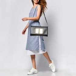 Tom Ford Black Leather Natalia Convertible Clutch