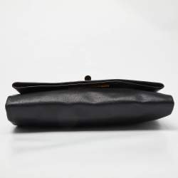 Tom Ford Black Leather Natalia Convertible Clutch