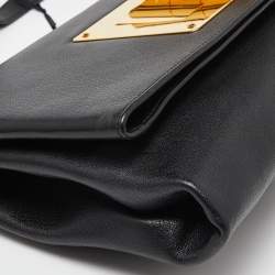 Tom Ford Black Leather Natalia Convertible Clutch