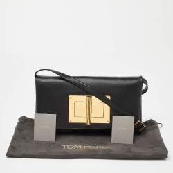 Tom Ford Black Leather Natalia Convertible Clutch