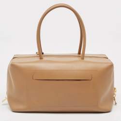 Tom Ford Brown Leather Samantha Boston Bag