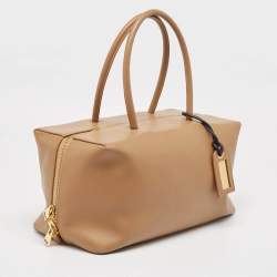 Tom Ford Brown Leather Samantha Boston Bag