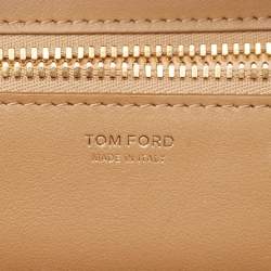 Tom Ford Brown Leather Samantha Boston Bag