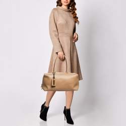 Tom Ford Brown Leather Samantha Boston Bag