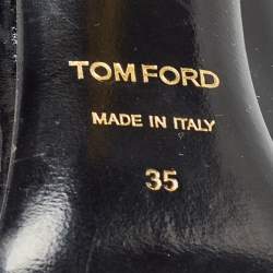 Pre Owned Tom Ford Black Patent Leather Pointed Toe Pumps Size 35