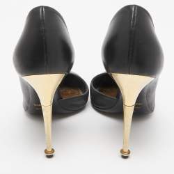 Pre Owned Tom Ford Black Leather D'Orsay Pumps Size 36