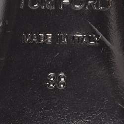 Tom Ford Purple Satin and Sequins Ankle Strap Pumps Size 38