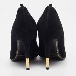 Tom Ford Black Suede Padlock Pumps Size 35