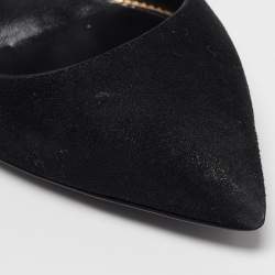 Tom Ford Black Suede Padlock Pumps Size 35