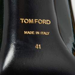 Tom Ford Green Patent Leather Pointed Toe Pumps Size 41