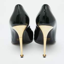 Tom Ford Green Patent Leather Pointed Toe Pumps Size 41