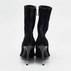 Tom Ford Black Suede Ankle Length Boots Size 39