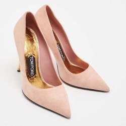 Tom Ford Light Pink Suede Pointed Toe Pumps Size 37