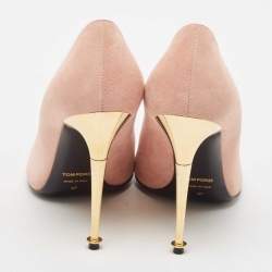 Tom Ford Light Pink Suede Pointed Toe Pumps Size 37