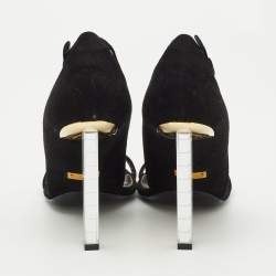 Tom Ford Black Suede Ankle Strap Sandals Size 37