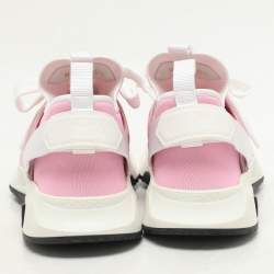 Tom Ford Pink Leather and Mesh Jago Low Top Sneakers Size 36.5