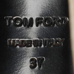 Pre Owned Tom Ford White Leather Strappy Sandals Size 37