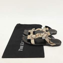 Tom Ford Beige Python Leather Flats Size 39