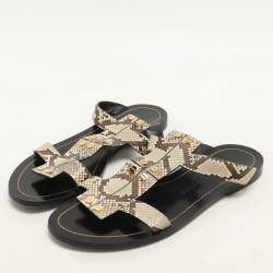 Tom Ford Beige Python Leather Flats Size 39