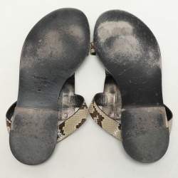 Tom Ford Beige Python Leather Flats Size 39