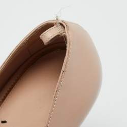 Tom Ford Beige Leather Padlock Ankle Wrap Pumps Size 40.5