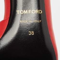 Tom Ford Red Leather D'orsay Pumps Size 38