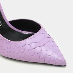Tom Ford Purple Python Leather D'orsay Pumps Size 39