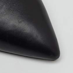 Pre Owned Tom Ford Black Leather Pointed Toe Ankle Strap Pumps Size 38