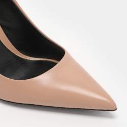 Pre Owned Tom Ford Nude Pink Leather Pumps Size 38