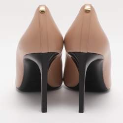 Pre Owned Tom Ford Nude Pink Leather Pumps Size 38