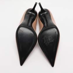 Pre Owned Tom Ford Nude Pink Leather Pumps Size 38