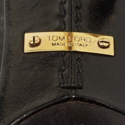 مملوكة مسبقًا Tom Ford Size 41 Black Leather Booties