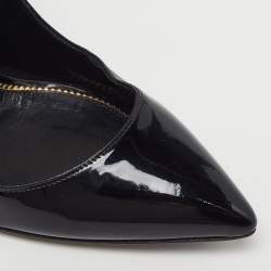 مملوكة مسبقًا Tom Ford Padlock Size 37 Black Patent Leather Pumps