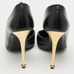 Pre Owned Tom Ford Size 38 Black Leather D'orsay Pumps