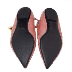 Tom Ford Python Leather Ankle Wrap Lock Ballet Flats Size 41
