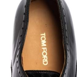 Pre Owned Tom Ford Black  Leather Lace Up  Brogues Oxford Size 40