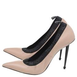Tom Ford Beige Leather Pointed Toe Pumps Size 40