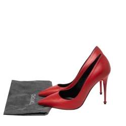 Tom Ford Red Leather Pointed Toe Pumps Size 38.5
