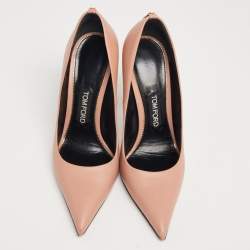 Tom Ford Peach Leather Pointed Toe Pumps Size 39