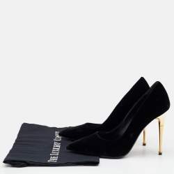 Tom Ford Black Velvet Pointed Toe Pumps Size 38
