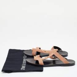 Tom Ford Beige Suede Flat Sandals Size 39