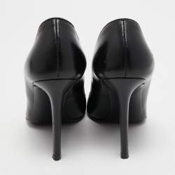 Pre Owned Tom Ford Black Leather Peep Toe Pumps Size 36