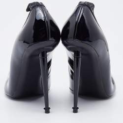 Tom Ford Black Patent Leather Pointed Toe Pumps Size 37