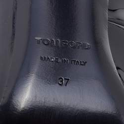 Tom Ford Black Patent Leather Pointed Toe Pumps Size 37