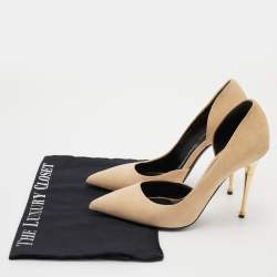 Pre Owned Tom Ford Beige Suede D’orsay Pumps Size 36