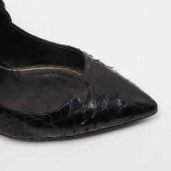Tom Ford Black Python Mary Jane Pumps Size 39.5
