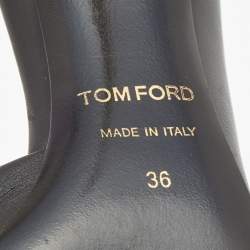 Tom Ford Black Leather D'Orsay Pointed Toe Pumps Size 36 